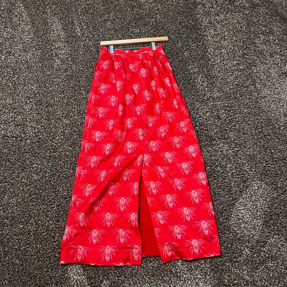 Sheridan French Beetle Skirt Maxi High Waist Leg Slit